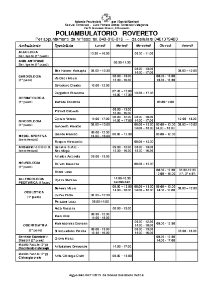 Orario poliambulatorio specialistico Rovereto agg.to al 04.11.2019.docx